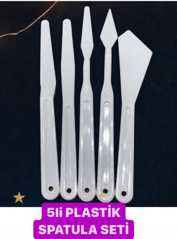 PLASTİK SPATULA SETİ / 24LÜ PAKET